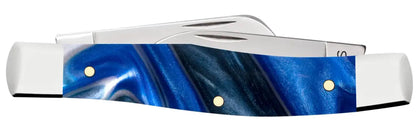 Case Ocean Blue Kirinite Smooth Medium Stockman Knife Knife