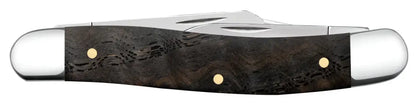 Case Smooth Black Curly Oak Wood Medium Stockman Knife Knife