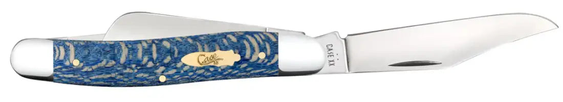 Case Smooth Blue Sycamore Wood Stockman Knife Knife