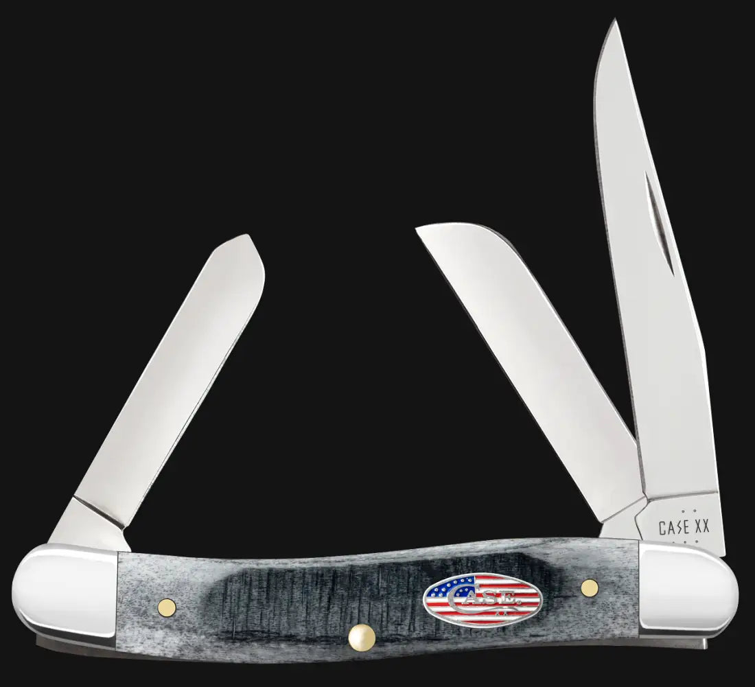 Case Stars & Stripes Gray Bone Medium Stockman Knife Knife