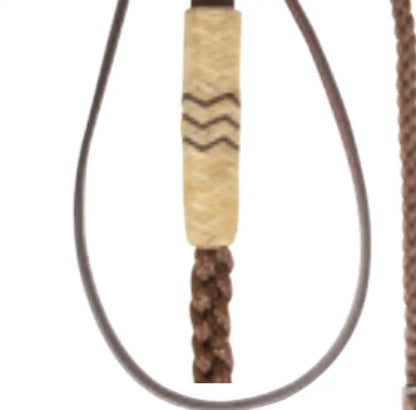 Cashel Adjustable Reins with Flat Braid Ends Brown / 1/4’’ / 8’ Reins
