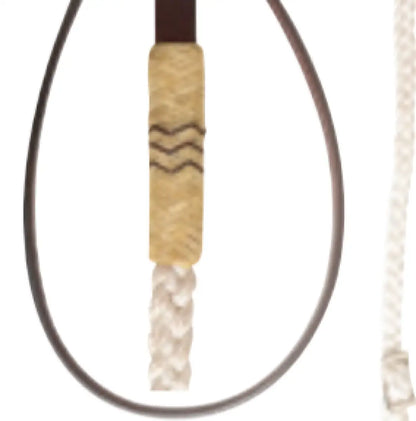 Cashel Adjustable Reins with Flat Braid Ends White / 1/4’’ / 8’ Reins