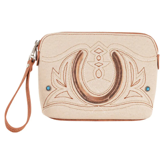 Catchfly Ladies Cosmetic Pouch- Horseshoe Purse