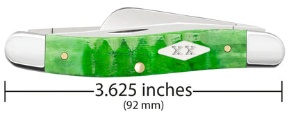 Case Gator Jigged Bright Green Bone Medium Stockman Knife