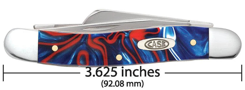 Case Smooth Patriotic Kirinite Medium Stockman Knife
