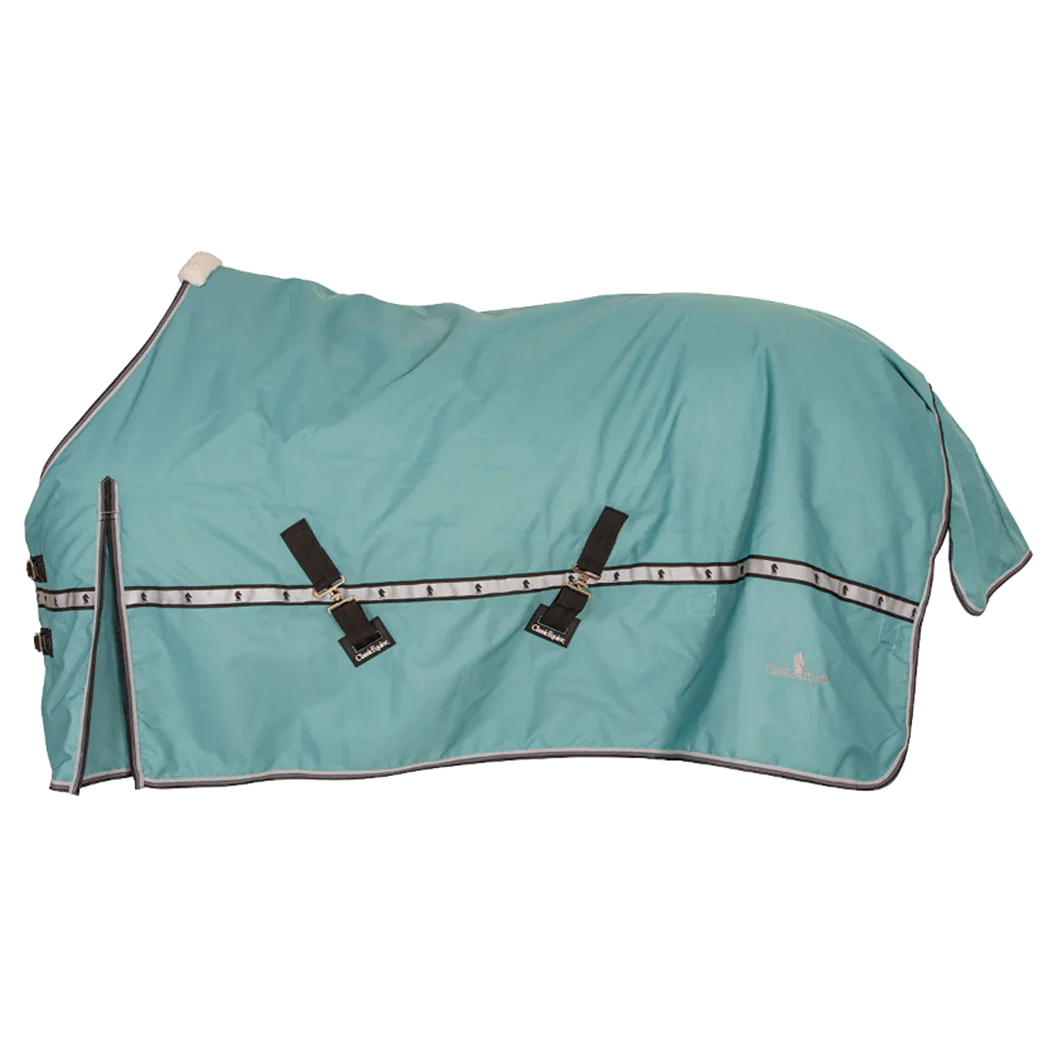 Turquoise Classic Equine 10K Cross Trainer Winter Blanket - No Neck