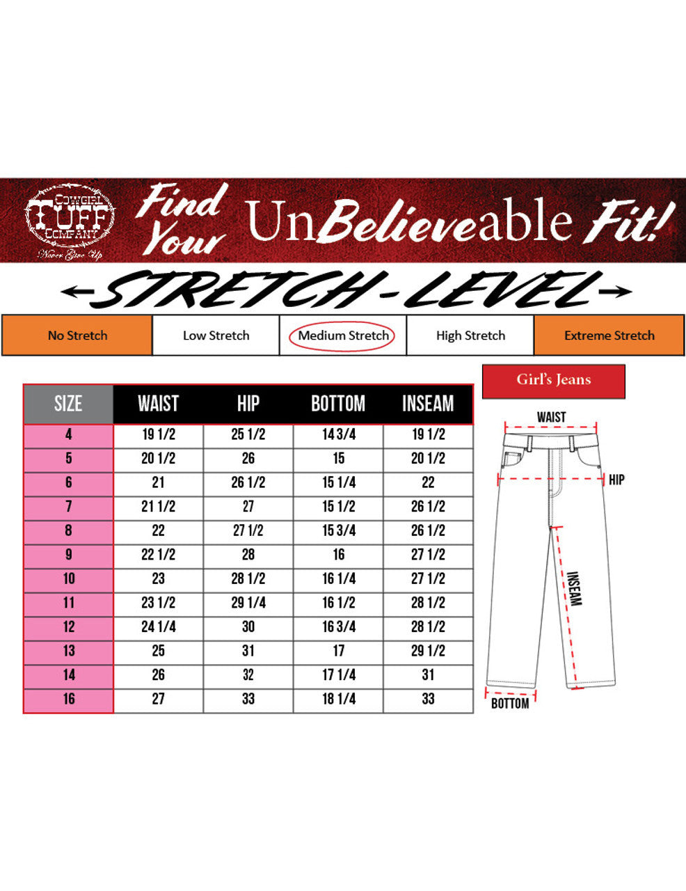 Cowgirl Tuff Girl's Pull-On Turquoise Trouser Jean