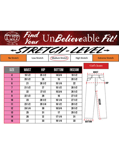 Cowgirl Tuff Girl's Pull-On Turquoise Trouser Jean