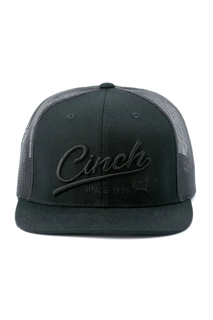 Cinch Black Embroidered Logo Cap Hats
