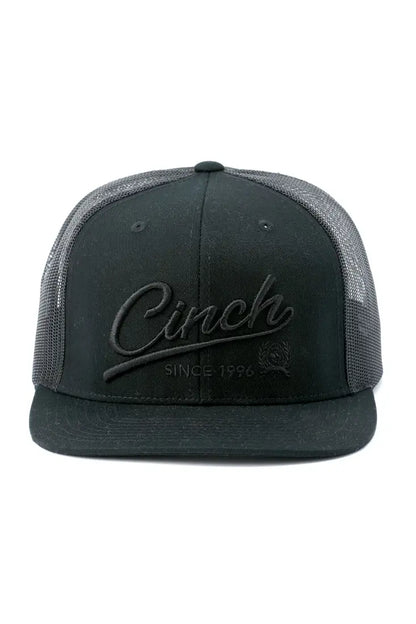 Cinch Black Embroidered Logo Cap Hats