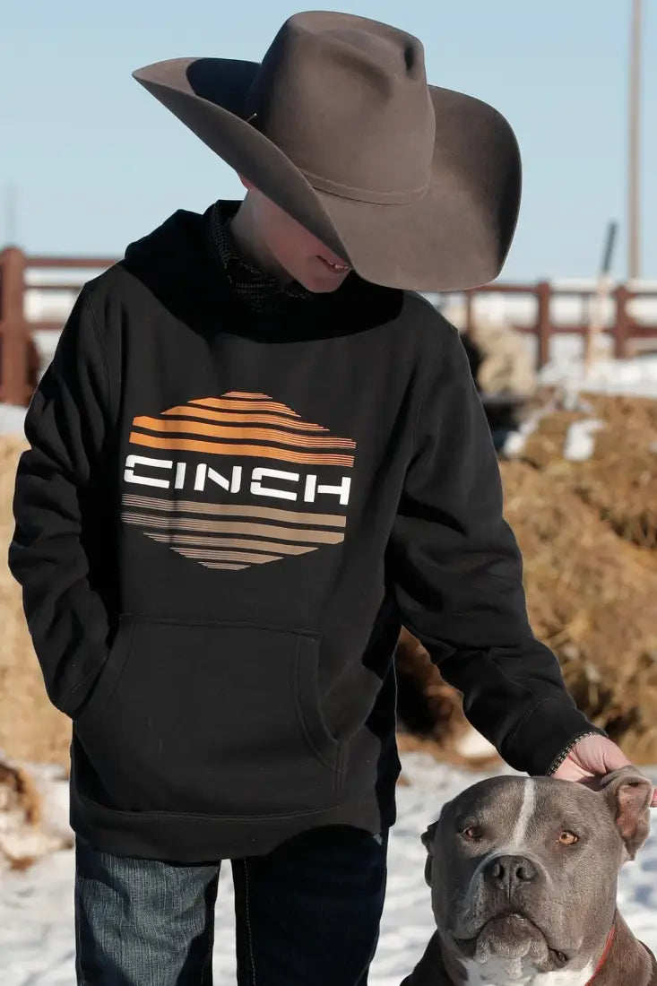 Cinch Boy’s 3D Print Logo Hoodie Boy’s Pullover