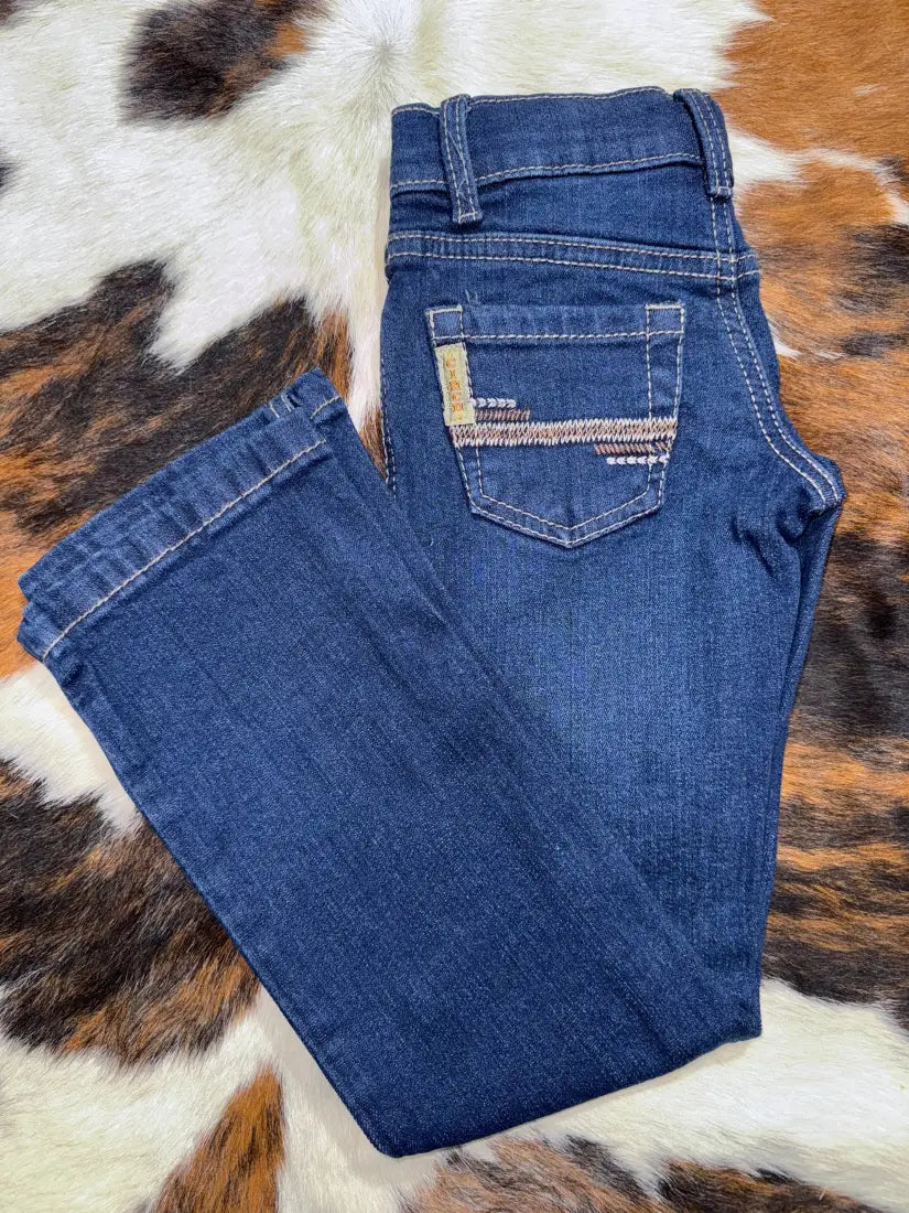 Cinch Boy’s Dark Stonewash Slim Fit Jean 4S Boy’s Bottoms