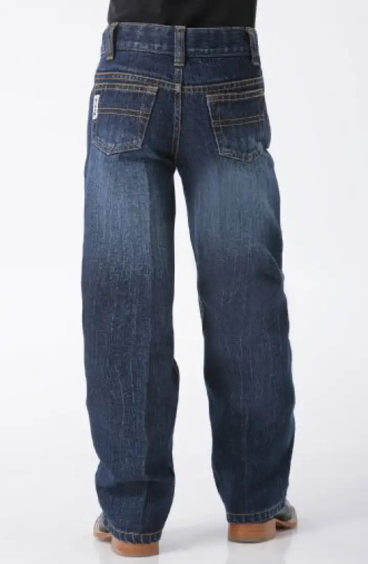 Cinch Boy’s Dark Wash White Label Slim Jean 4S Boy’s Bottoms