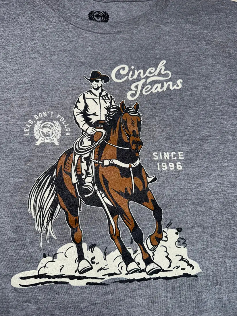 Cinch Boy’s Gray Sorrel Rider T-Shirt Boy’s T-Shirt