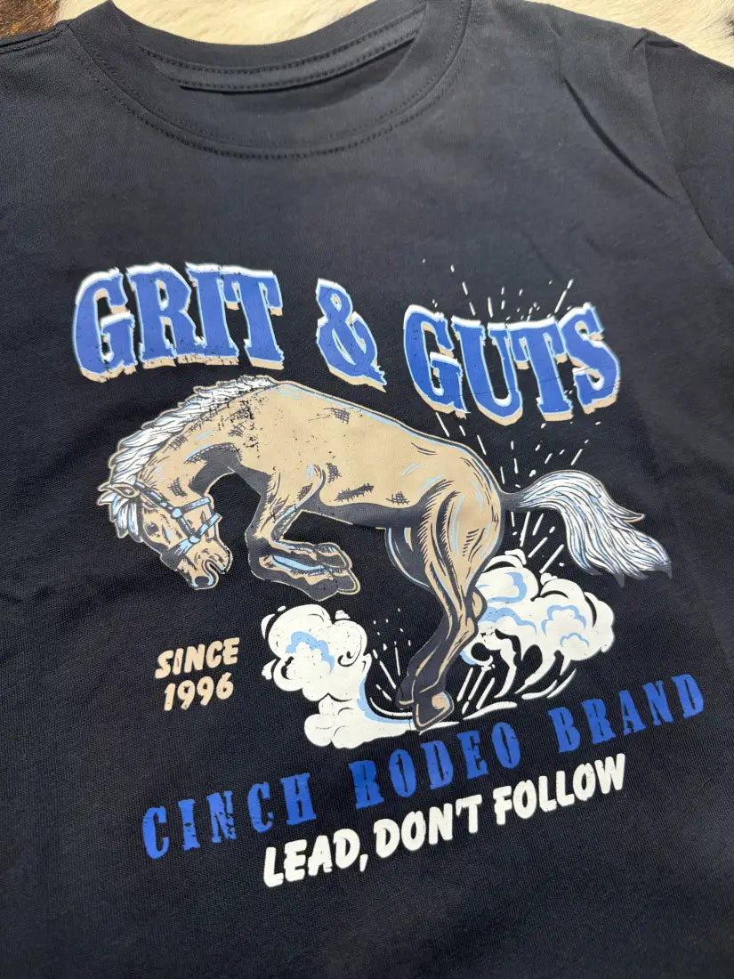 Cinch Boy’s Infant Black Grit & Guts Bucking Horse T-Shirt 3-6M Boy’s Infant