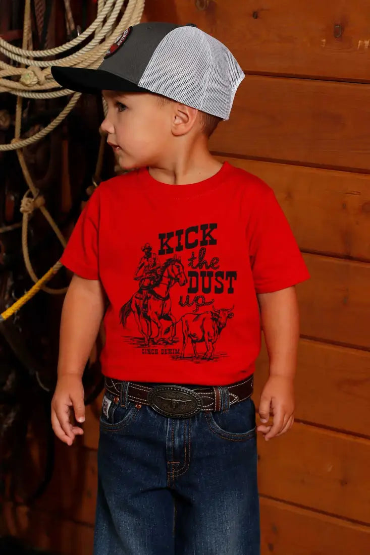 Cinch Boy’s Infant Red Kick The Dust Up T-Shirt Boy’s Infant