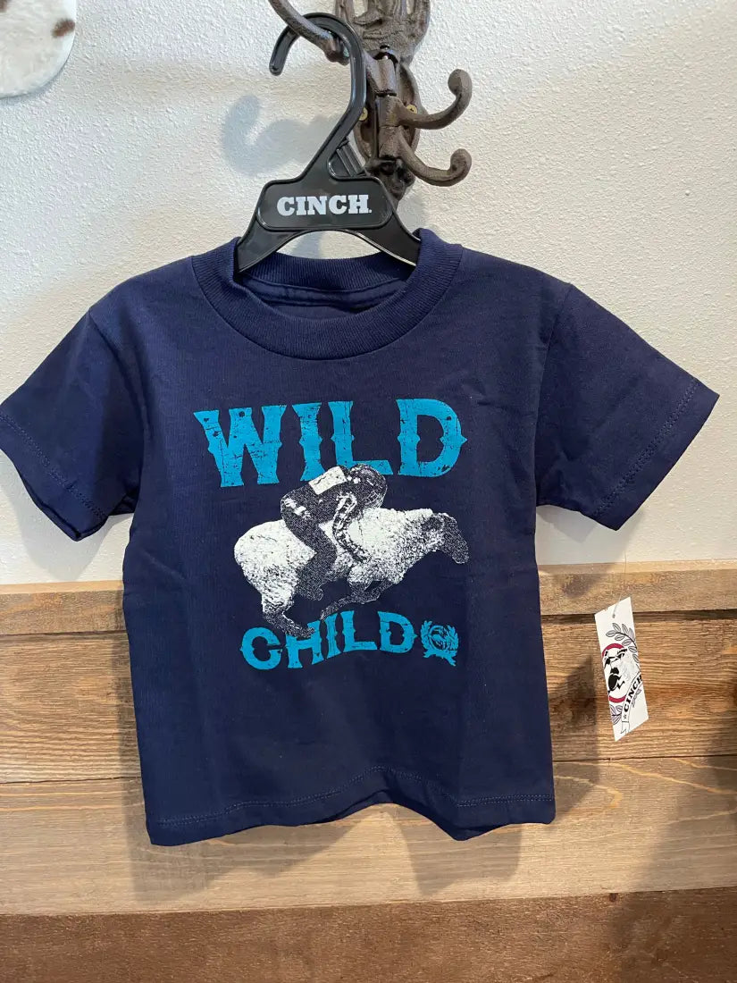 Cinch Boy’s Toddler Navy Wild Child T-Shirt 2T Boy’s Toddler Top