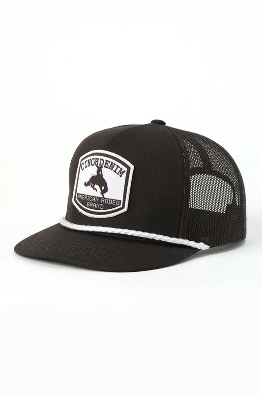Cinch Brown Logo Trucker Cap Hats