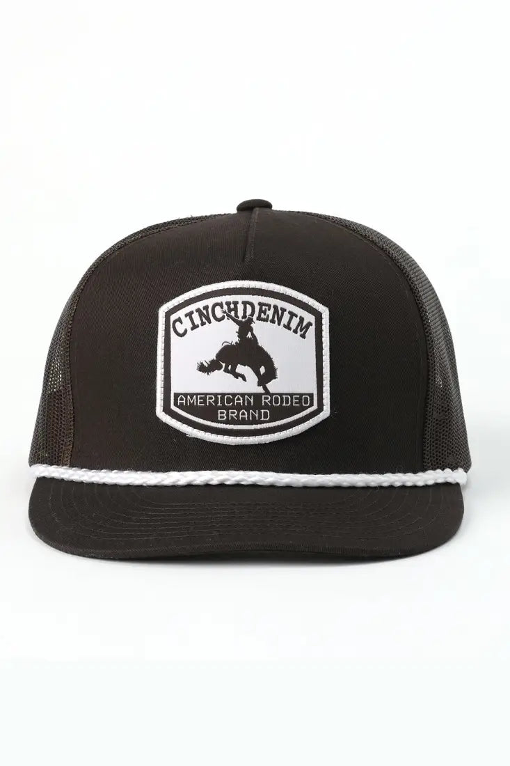 Cinch Brown Logo Trucker Cap Hats