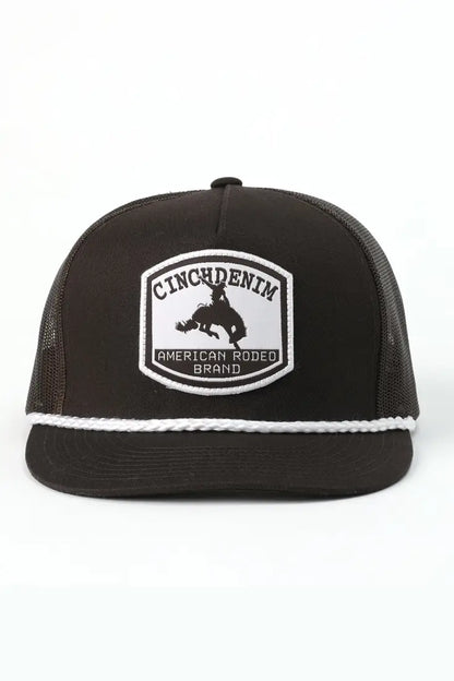 Cinch Brown Logo Trucker Cap Hats