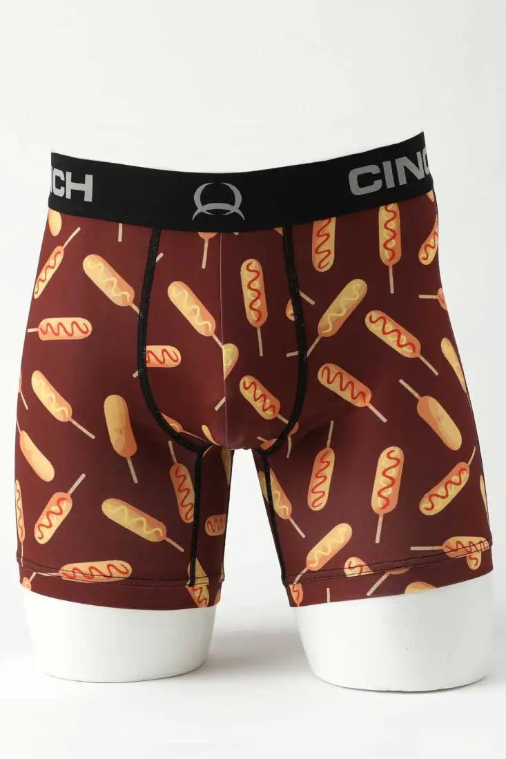 Cinch Men’s 6’’ Boxer Briefs Corn Dog / Small Men’s Boxers