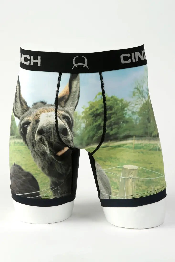 Cinch Men’s 6’’ Boxer Briefs Donkey / Small Men’s Boxers