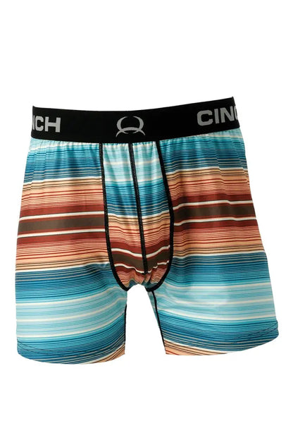 Cinch Men’s 6’’ Boxer Briefs Loose Fit - Multi Striped / Large Men’s Boxers