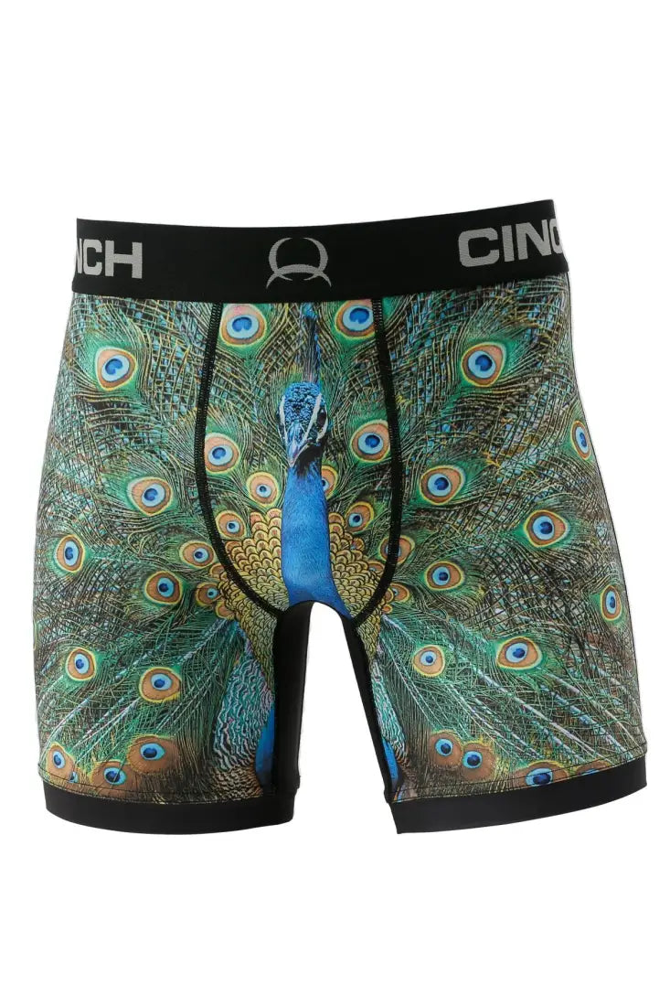 Cinch Men’s 6’’ Boxer Briefs Peacock / Small Men’s Boxers