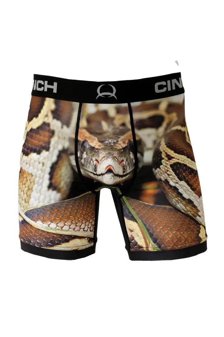 Cinch Men’s 6’’ Boxer Briefs Python / Large Men’s Boxers