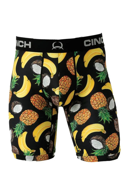 Cinch Men’s 9’’ Boxer Briefs Pineapple / XLarge Men’s Boxers
