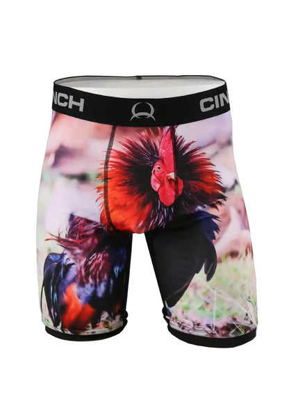Cinch Men’s 9’’ Boxer Briefs Rooster / Small Men’s Boxers