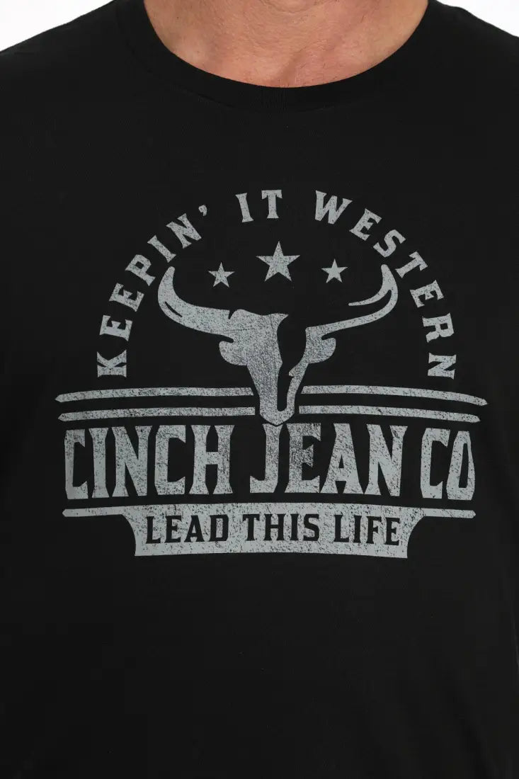 Cinch Men’s Black Star Steer T-Shirt Men’s T-Shirt