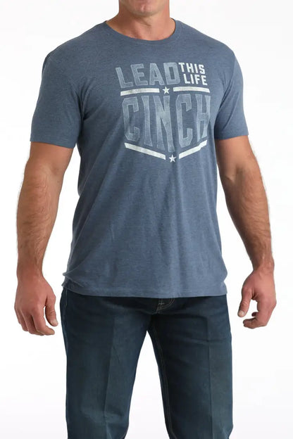 Cinch Men’s Blue Lead This Life T-Shirt Men’s T-Shirt