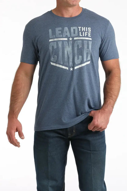 Cinch Men’s Blue Lead This Life T-Shirt Men’s T-Shirt