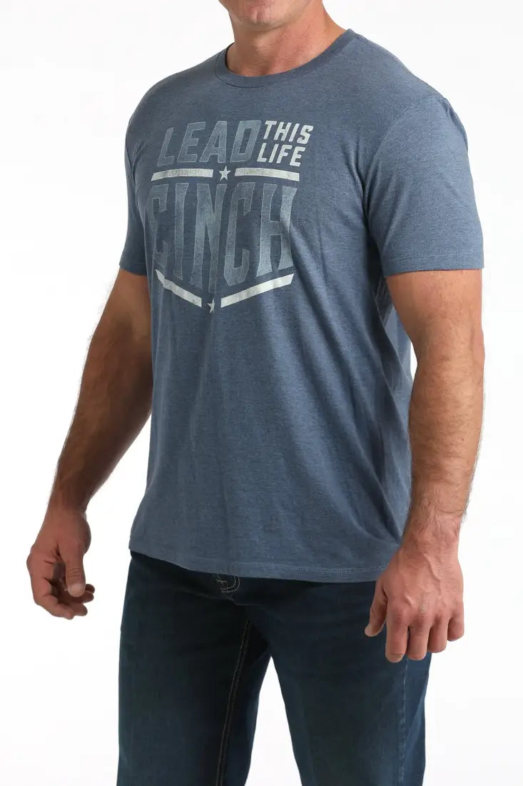 Cinch Men’s Blue Lead This Life T-Shirt Men’s T-Shirt