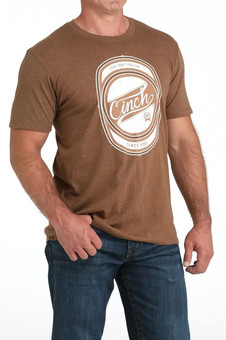 Cinch Men’s Brown Logo T-Shirt Men’s T-Shirt