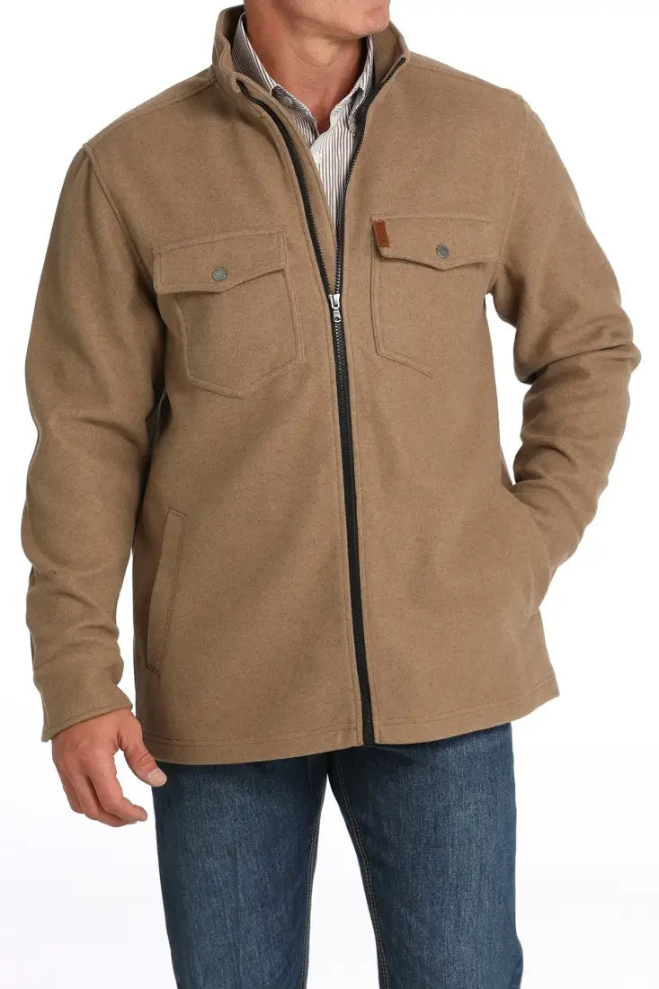 Cinch Men’s Brushed Knit Shirt Jacket Men’s Jacket
