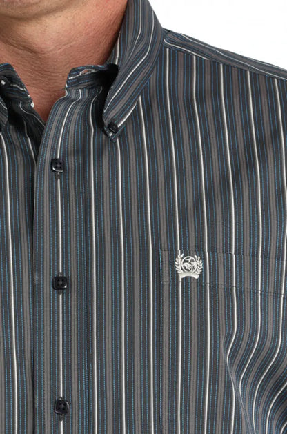 Cinch Men’s Charcoal with Turquoise Stitch Western Men’s Western