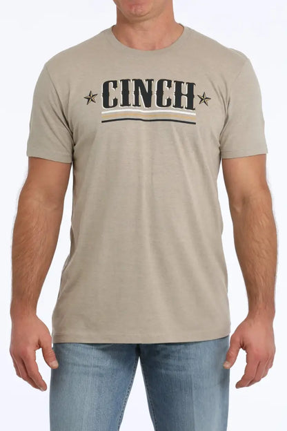 Cinch Men’s Cream Logo T-Shirt Men’s T-Shirt