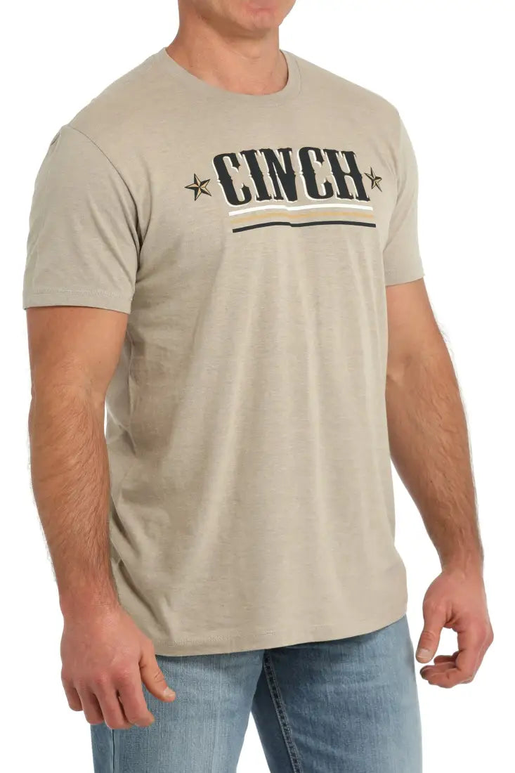 Cinch Men’s Cream Logo T-Shirt Men’s T-Shirt