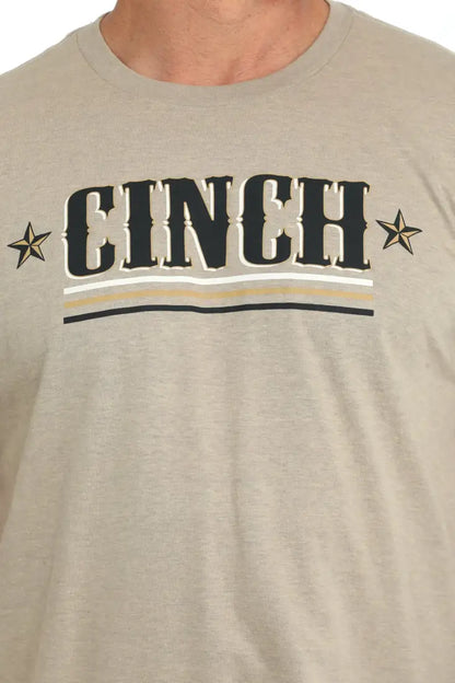 Cinch Men’s Cream Logo T-Shirt Men’s T-Shirt