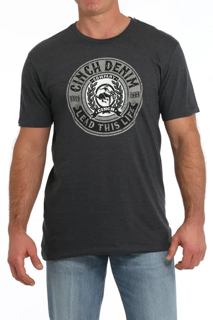Cinch Men’s Dark Gray Lead This Life T-Shirt Men’s T-Shirt