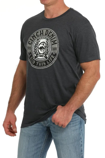 Cinch Men’s Dark Gray Lead This Life T-Shirt Men’s T-Shirt