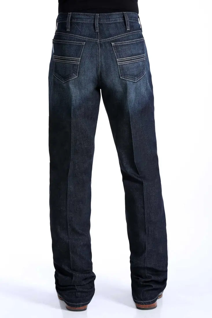 Cinch Men’s Dark Wash Silver Label Slim Straight Jean 26x32 Men’s Bottoms