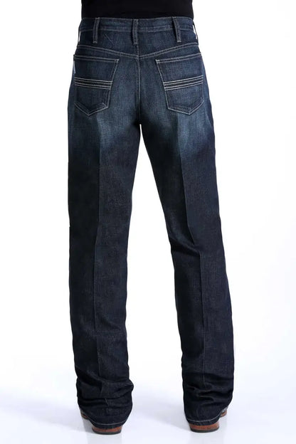 Cinch Men’s Dark Wash Silver Label Slim Straight Jean 26x32 Men’s Bottoms