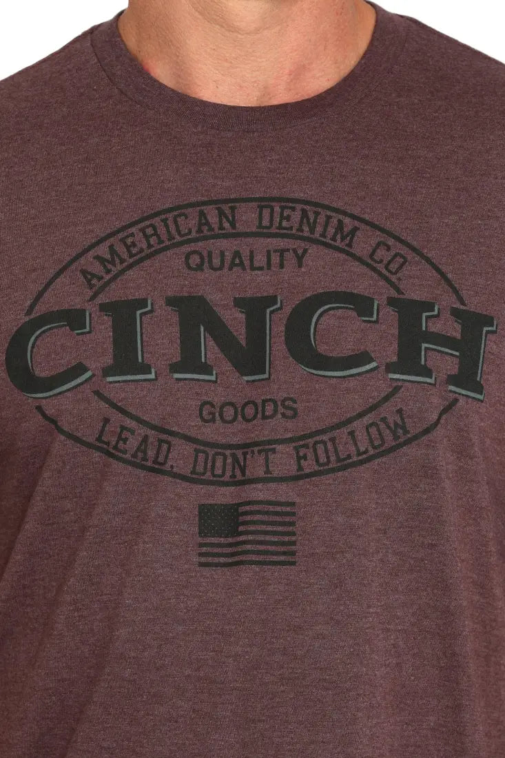 Cinch Men’s Mulberry American Denim T-Shirt Small Men’s T-Shirt
