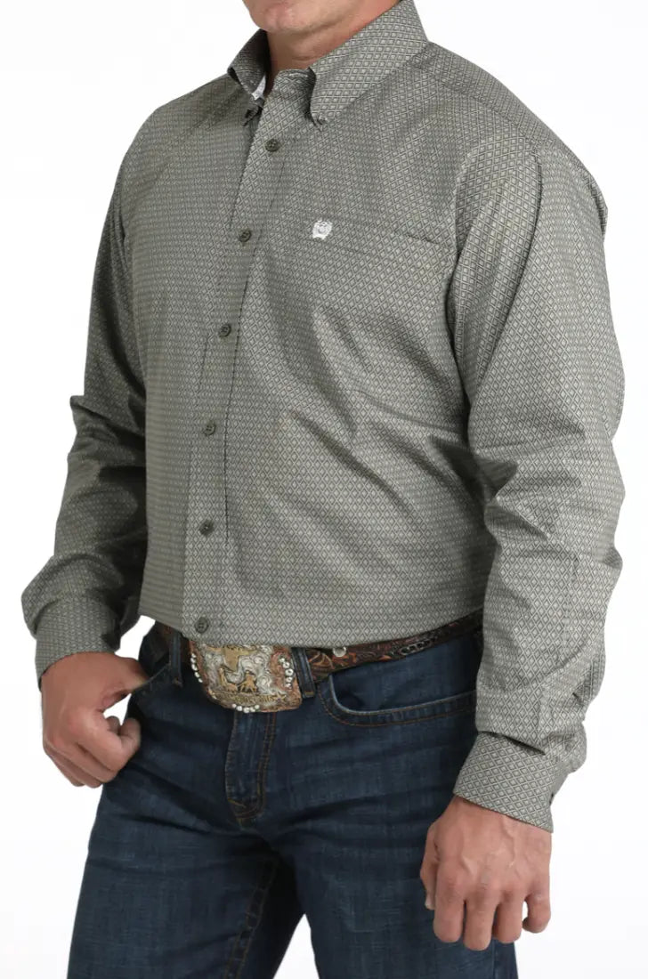 Cinch Men’s Sage Geo Print Western Men’s Western