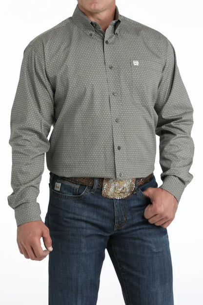 Cinch Men’s Sage Geo Print Western Men’s Western