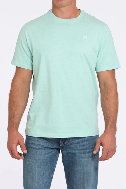Cinch Men’s Solid Heather Turquoise T-Shirt Men’s T-Shirt