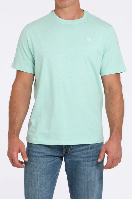 Cinch Men’s Solid Heather Turquoise T-Shirt Men’s T-Shirt